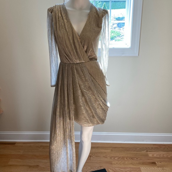 PATBO Lurex Draped Mini Dress. Size 4. $595 - Picture 8 of 10